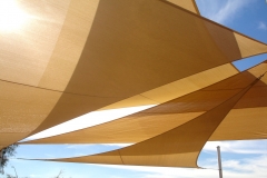 Overlapping Shade Sails